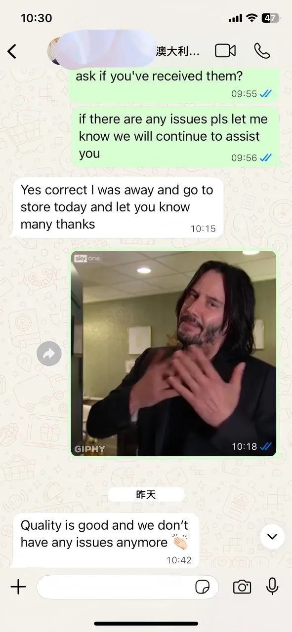 ​Отзыв нашего австралийского клиента: Качество – лучшая коммуникация