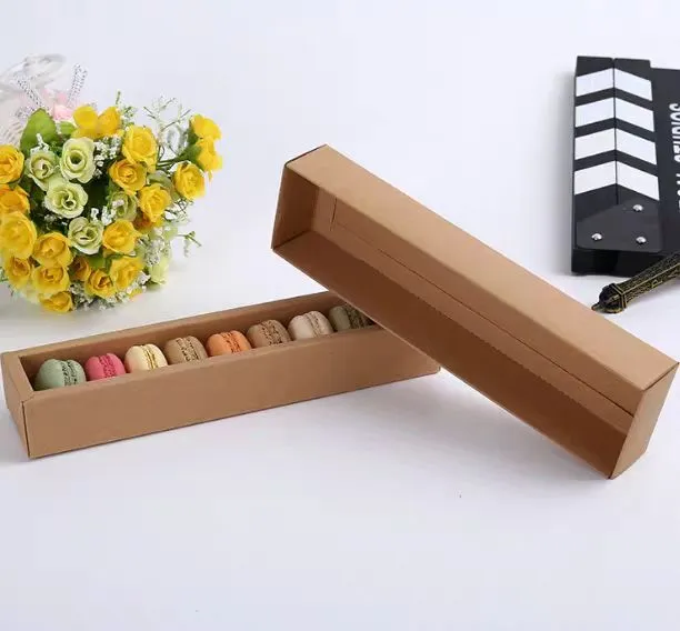 Коробка для закусок из крафт-бумаги